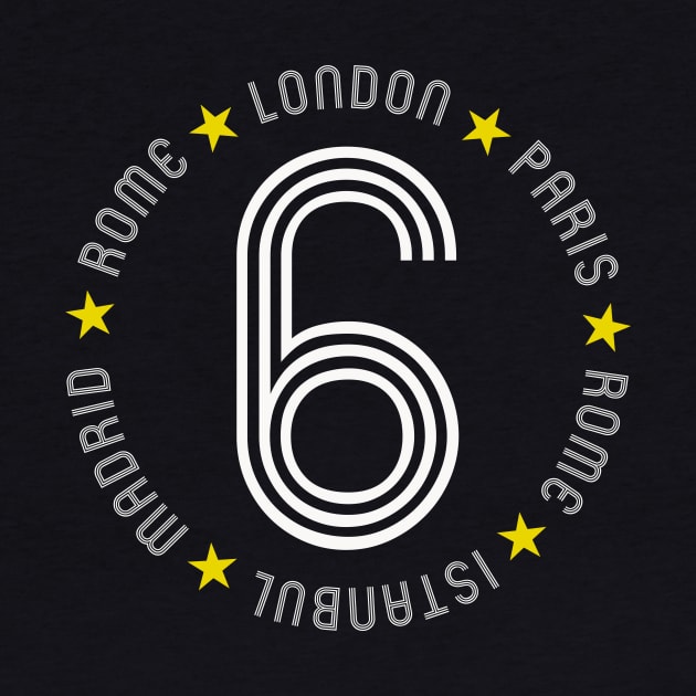 Six Cities, Six Stars by n23tees